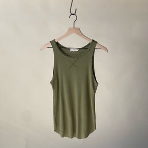 Gilded intent waffle knit tank top